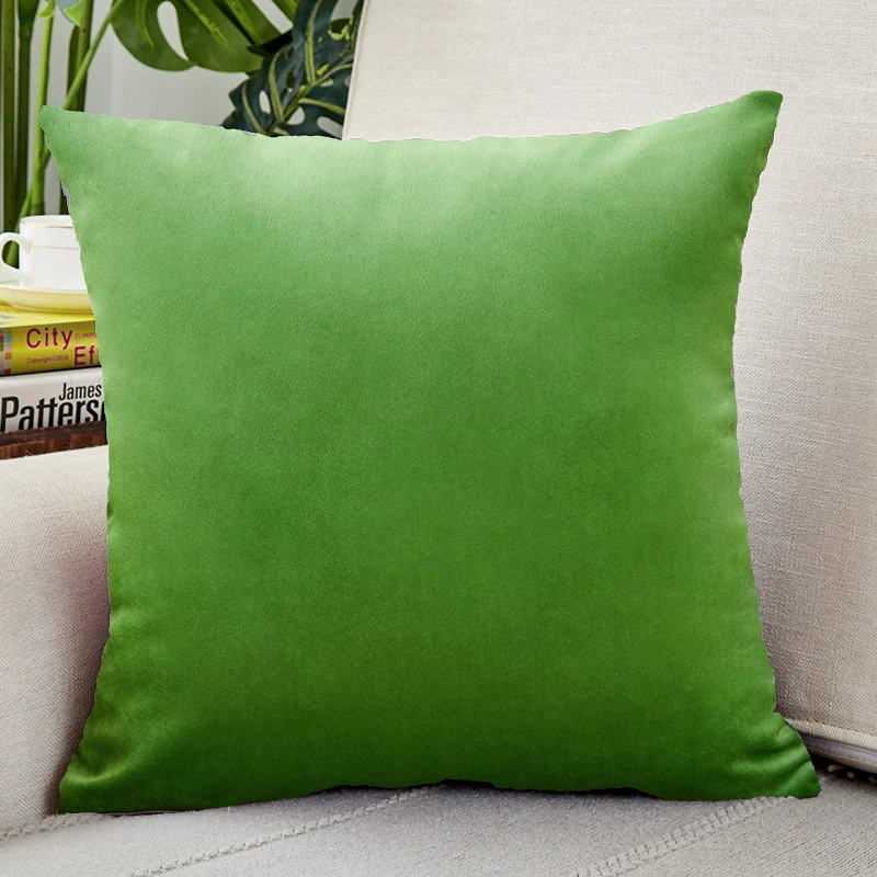 Square microfiber velvet cushion cover with extra soft velour surface and concealed zipper Stornfield