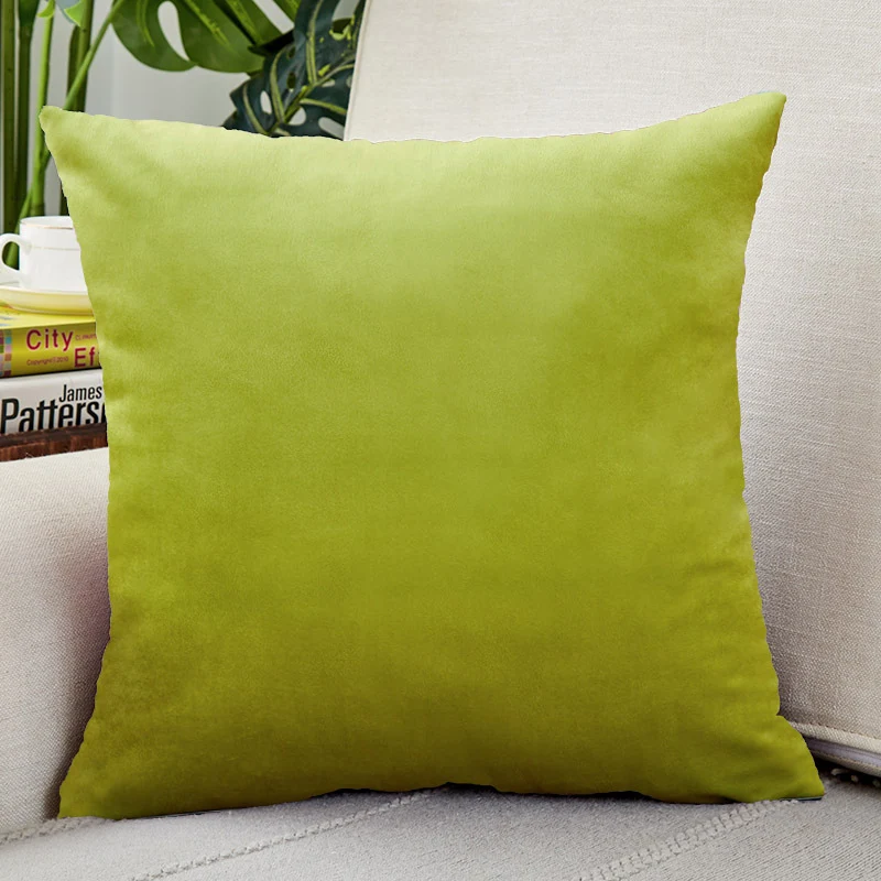 Square microfiber velvet cushion cover with extra soft velour surface and concealed zipper Stornfield