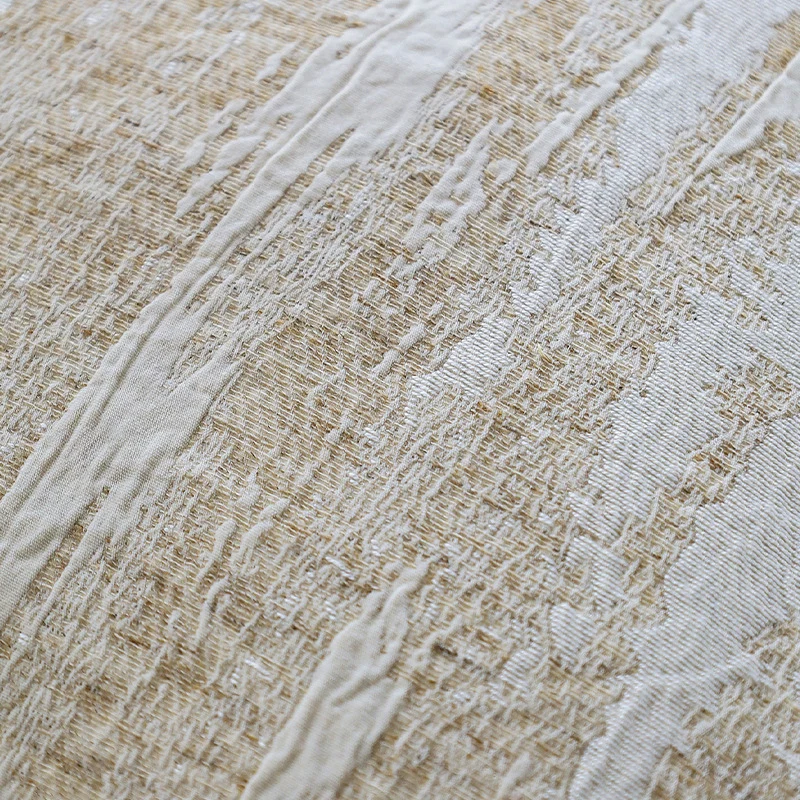 Square Linen Blend Cushion Cover with Abstract Brush Texture and Concealed Zipper Stornfield