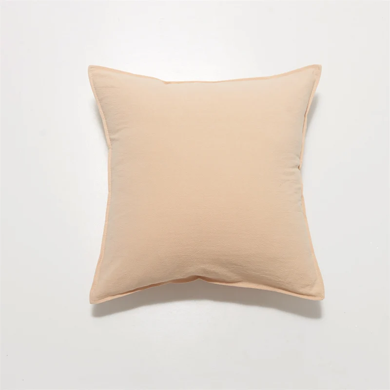 Square linen-cotton cushion cover with subtle piping and soft texture finish Stornfield