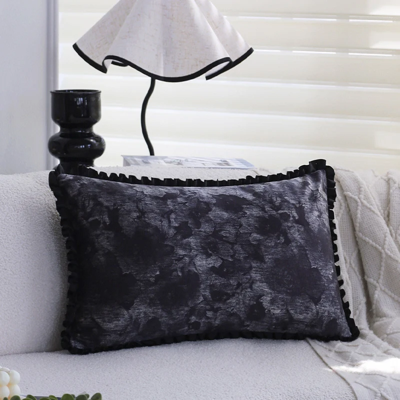 Square artificial fur cushion cover with zebra pattern, extra soft pile and concealed zipper Stornfield