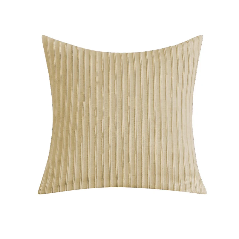 Square decorative cushion cover with padded knots and woven checkered structure Stornfield