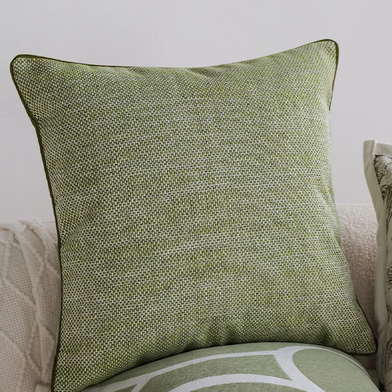 Patterned decorative cushion with textured chenille surface Stornfield