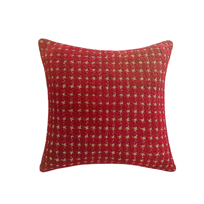 Patterned Boucle Decorative Pillow with Houndstooth Structure Stornfield