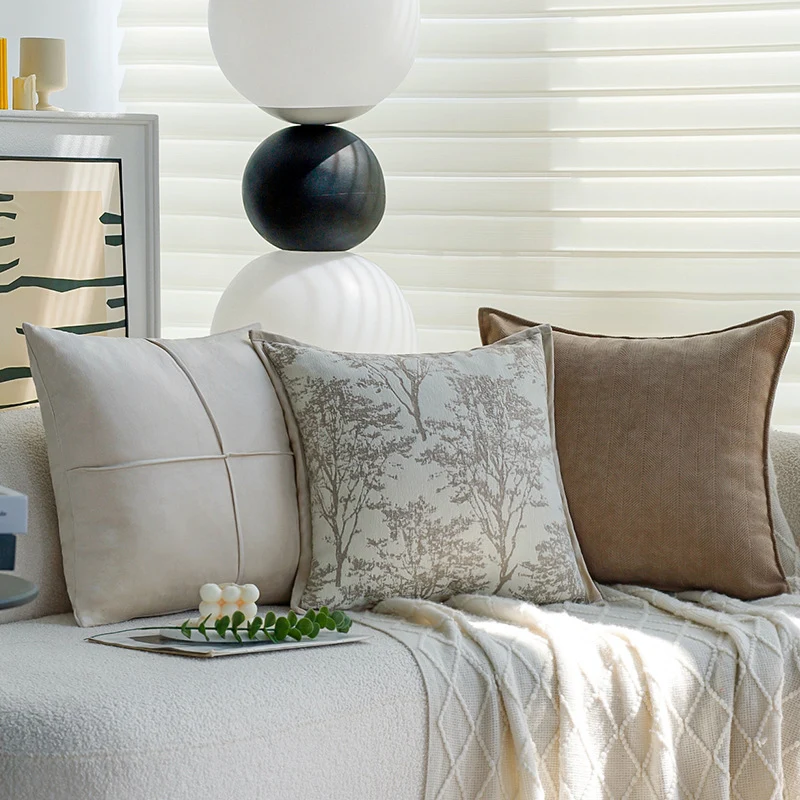 Decorative cushion with fine herringbone structure Stornfield