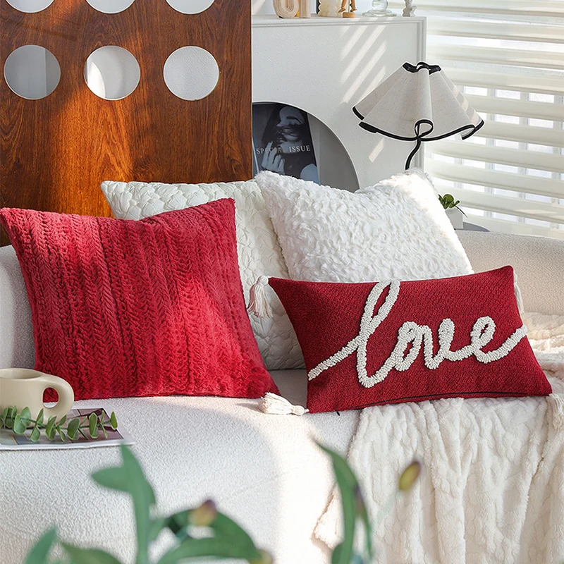 Decorative cuddly pillow with cuddly faux fur cover Stornfield