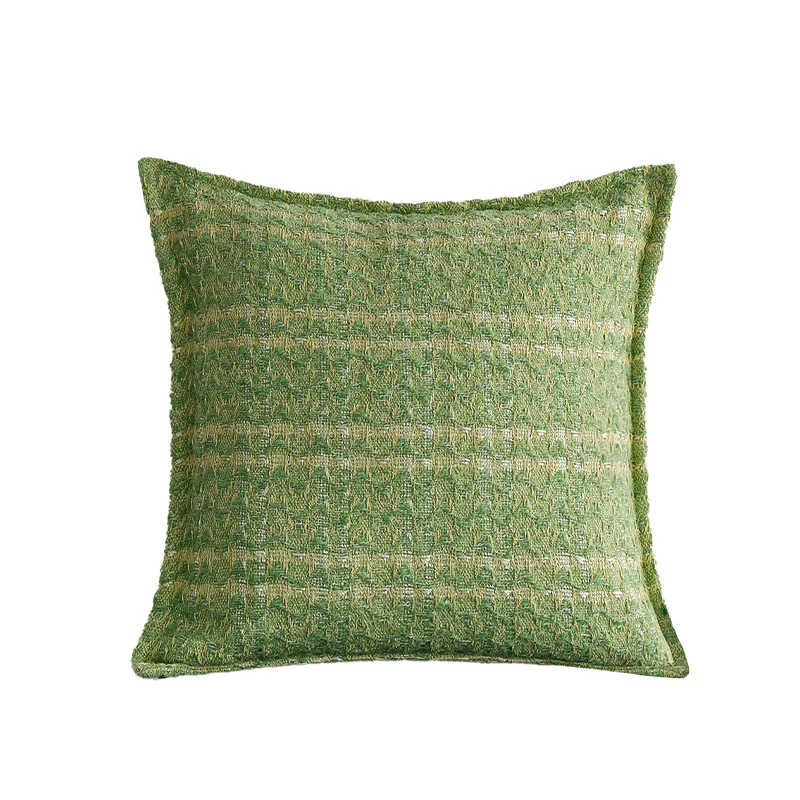 Decorative square cushion cover made of cotton with ribbed texture Stornfield