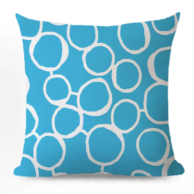 Decorative cushion cover with chevron zigzag pattern and concealed zipper Stornfield