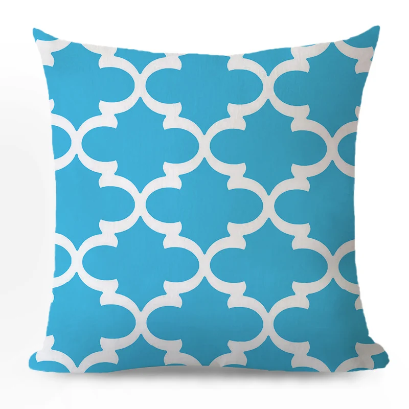 Decorative cushion cover with chevron zigzag pattern and concealed zipper Stornfield