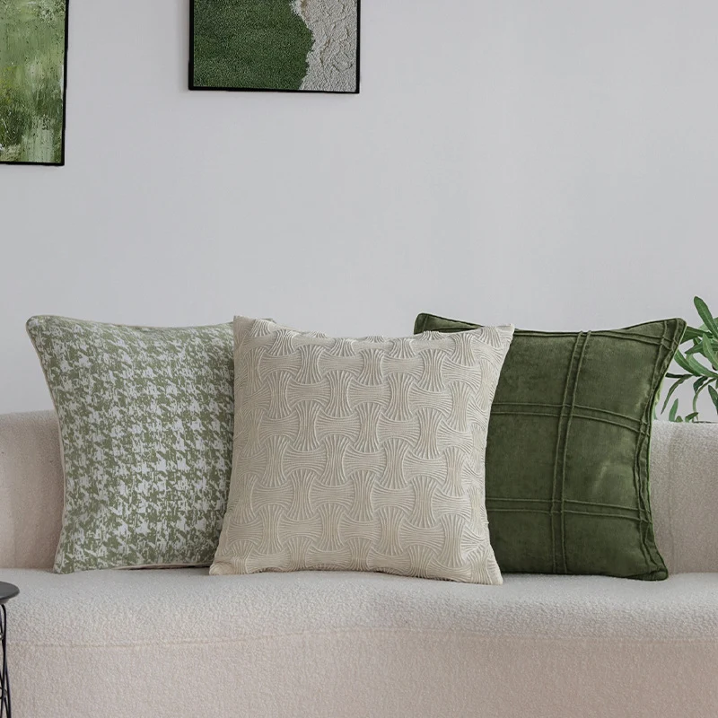 Decorative jacquard pillowcase with houndstooth pattern Stornfield