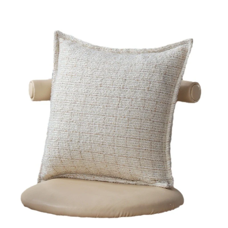 soft decorative faux fur cushion rectangular with textured stripe and dot appearance Stornfield