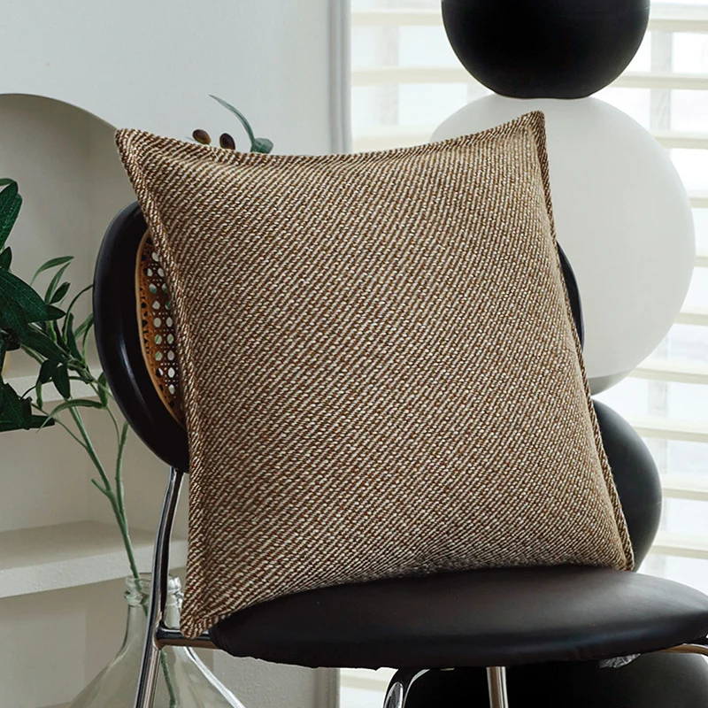 soft decorative faux fur cushion rectangular with textured stripe and dot appearance Stornfield