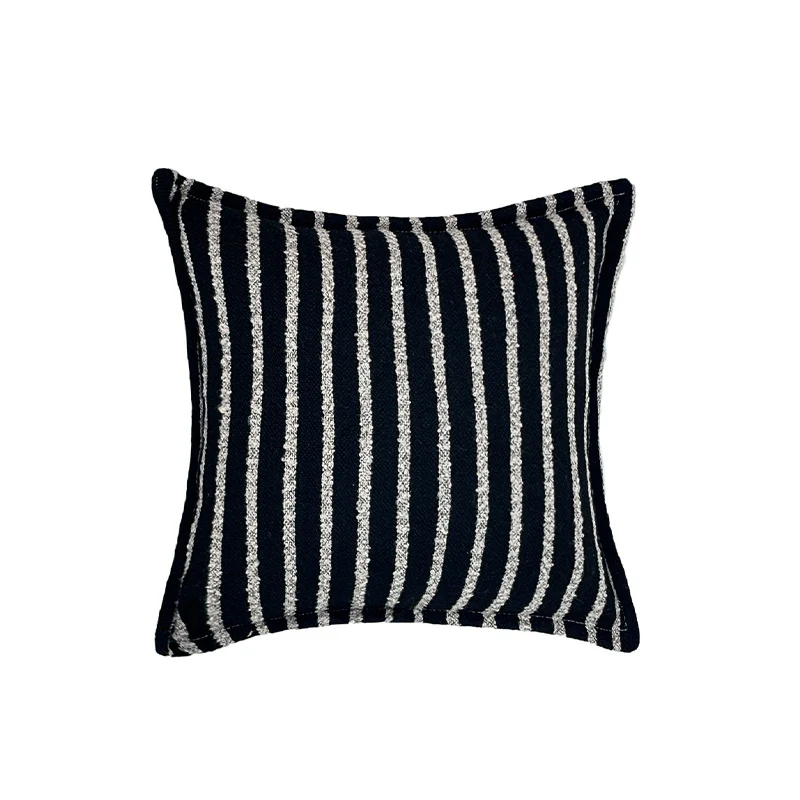 Rectangular decorative cushion with bouclé tweed structure Stornfield