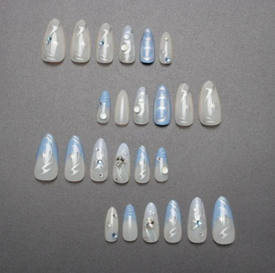 Artistic Stiletto Nail Art Enhancements Stornfield
