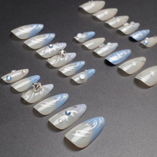 Artistic Stiletto Nail Art Enhancements Stornfield