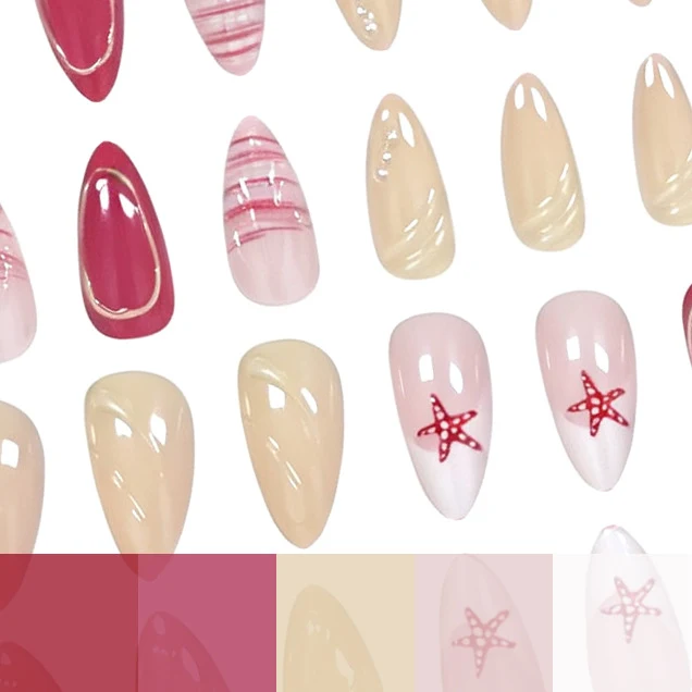 Artistic Starfish Nail Art Enhancements Stornfield