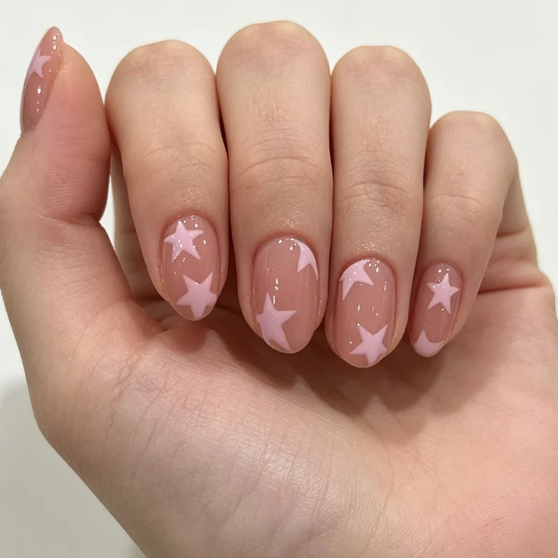 Artistic Star Pattern Nail Art Stornfield