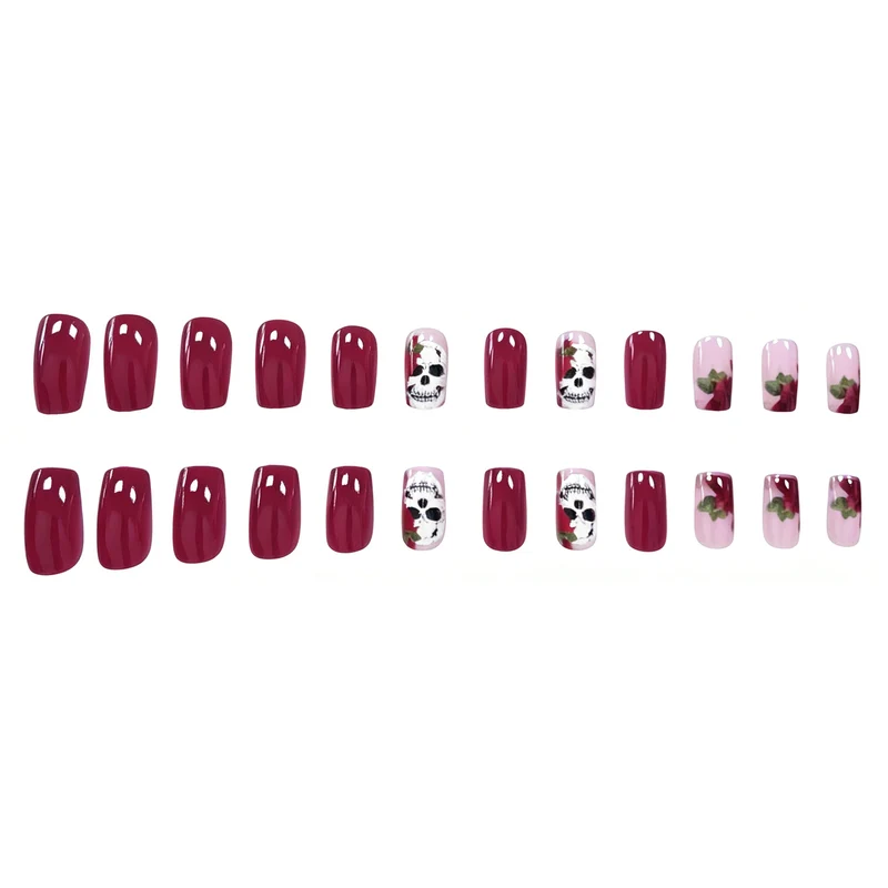 Artistic Skull Nail Art Design Stornfield