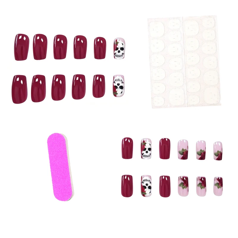 Artistic Skull Nail Art Design Stornfield