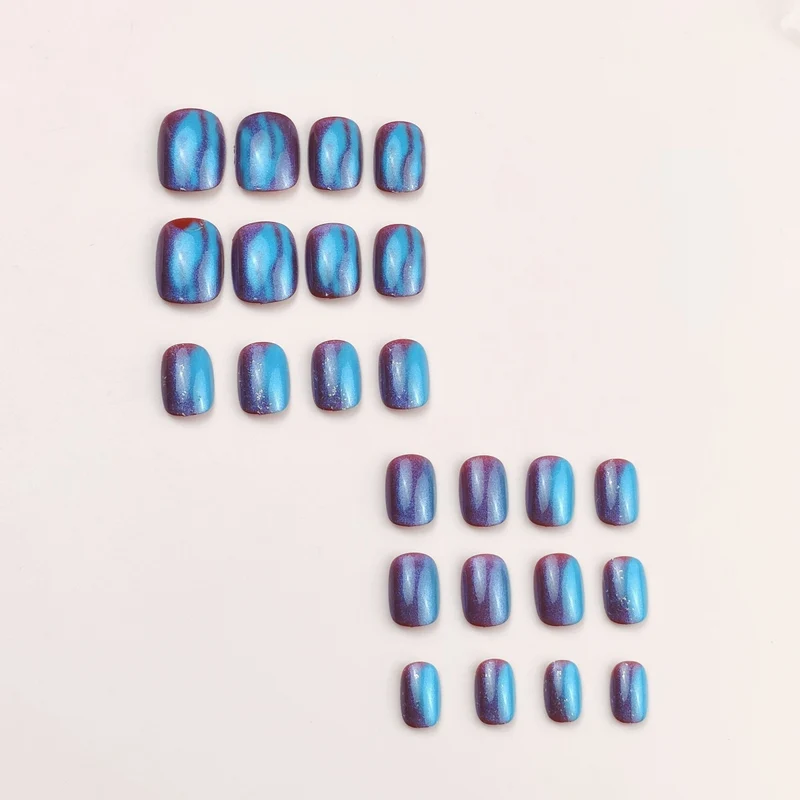 Artistic Press-On Nail Art Enhancements Stornfield