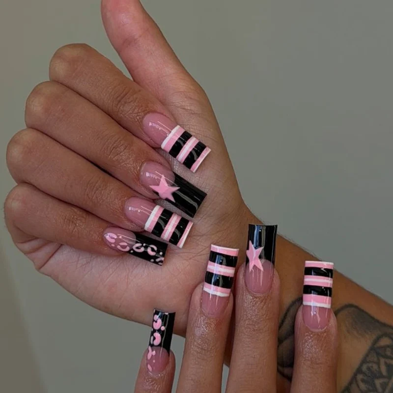 Artistic Press-On Acrylic Nail Enhancements Stornfield