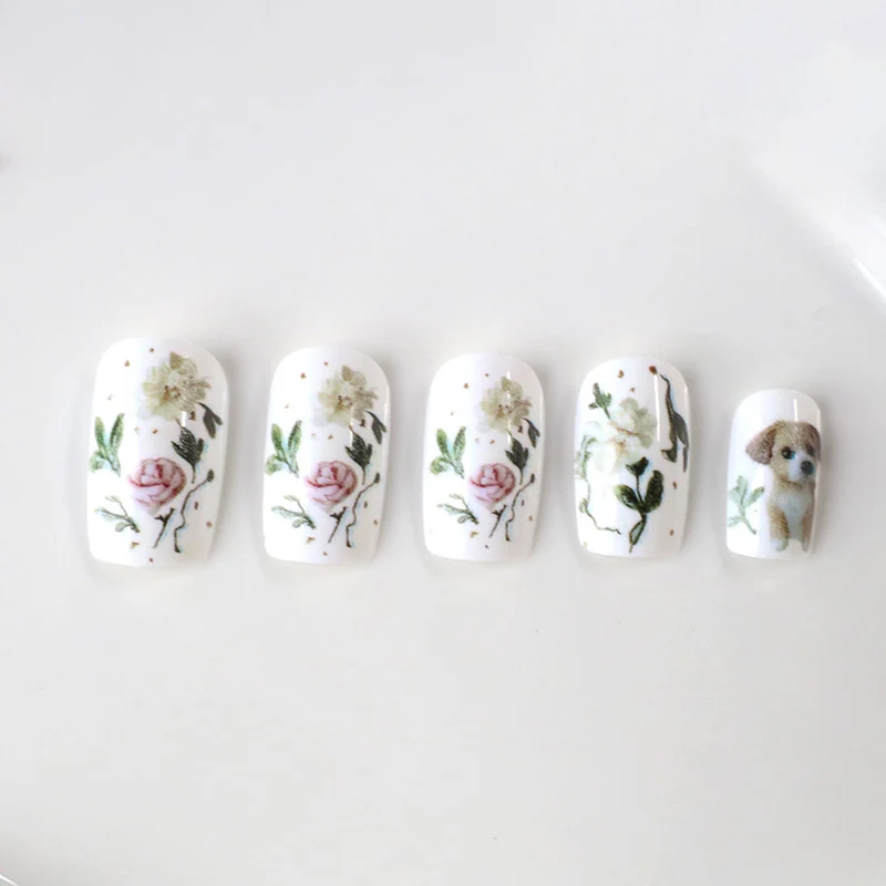 Artistic Pet-Themed Nail Art Stornfield