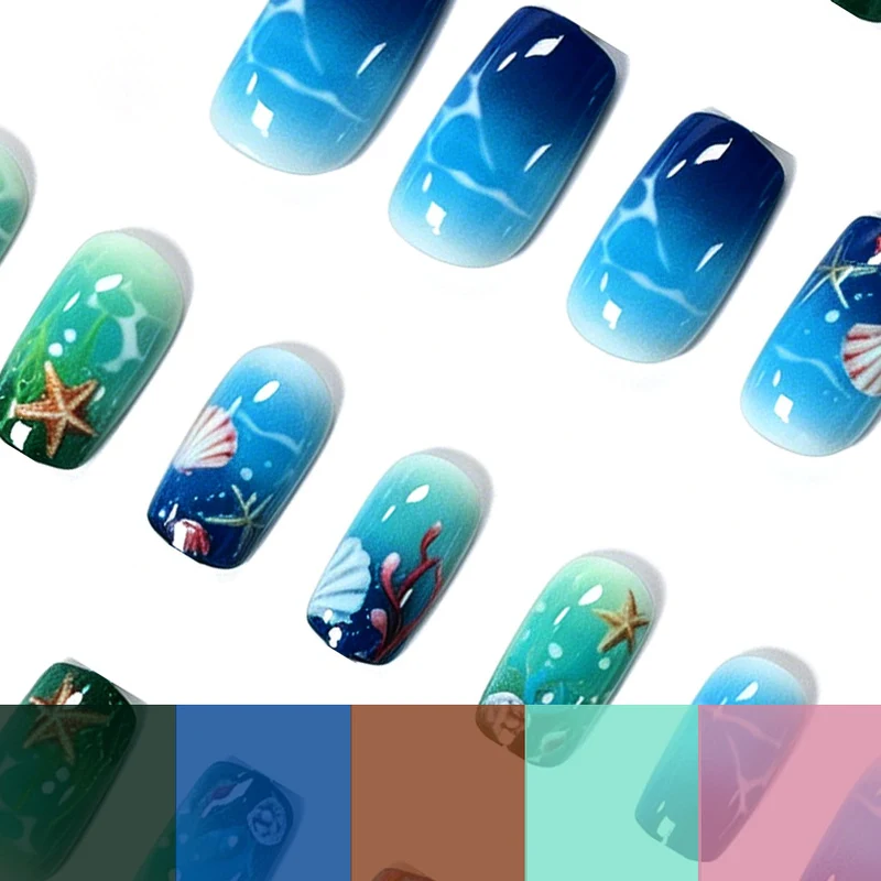 Artistic Ocean-Inspired Nail Art Enhancements Stornfield