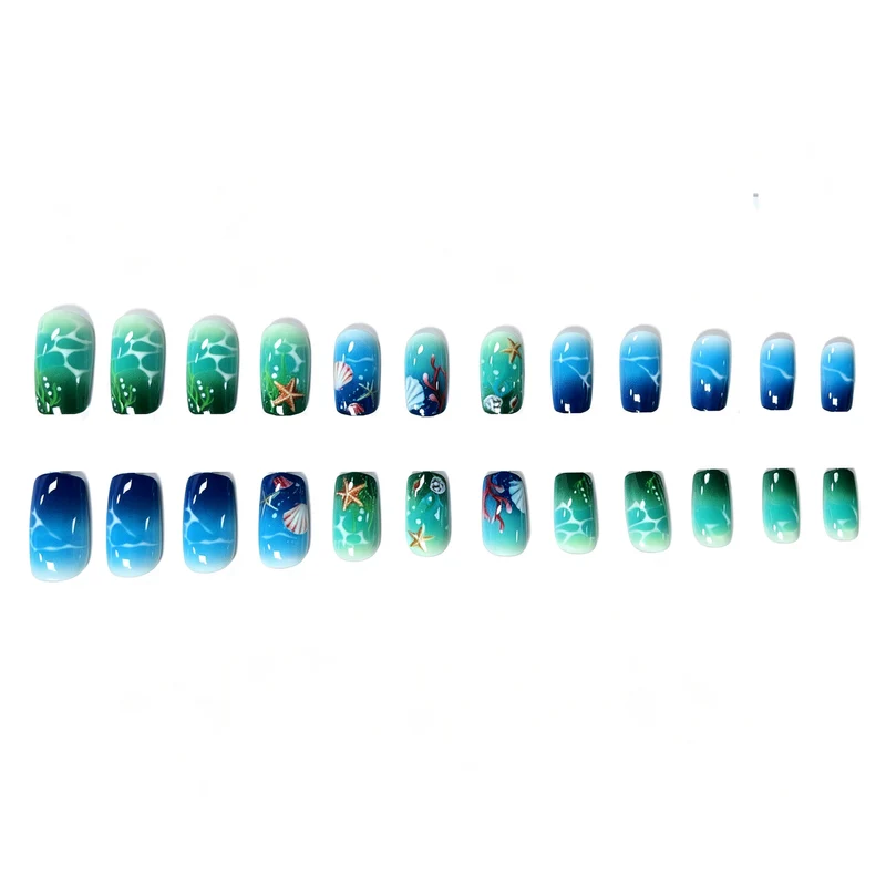 Artistic Ocean-Inspired Nail Art Enhancements Stornfield