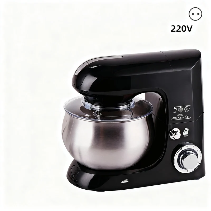 Küchenmaschine 5 L, Edelstahl, mehrere Stecker