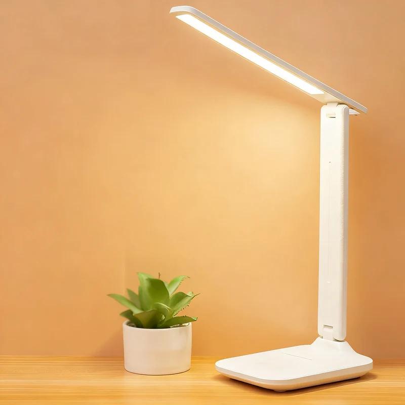 Klappbare LED-Schreibtischlampe mit USB-Anschluss