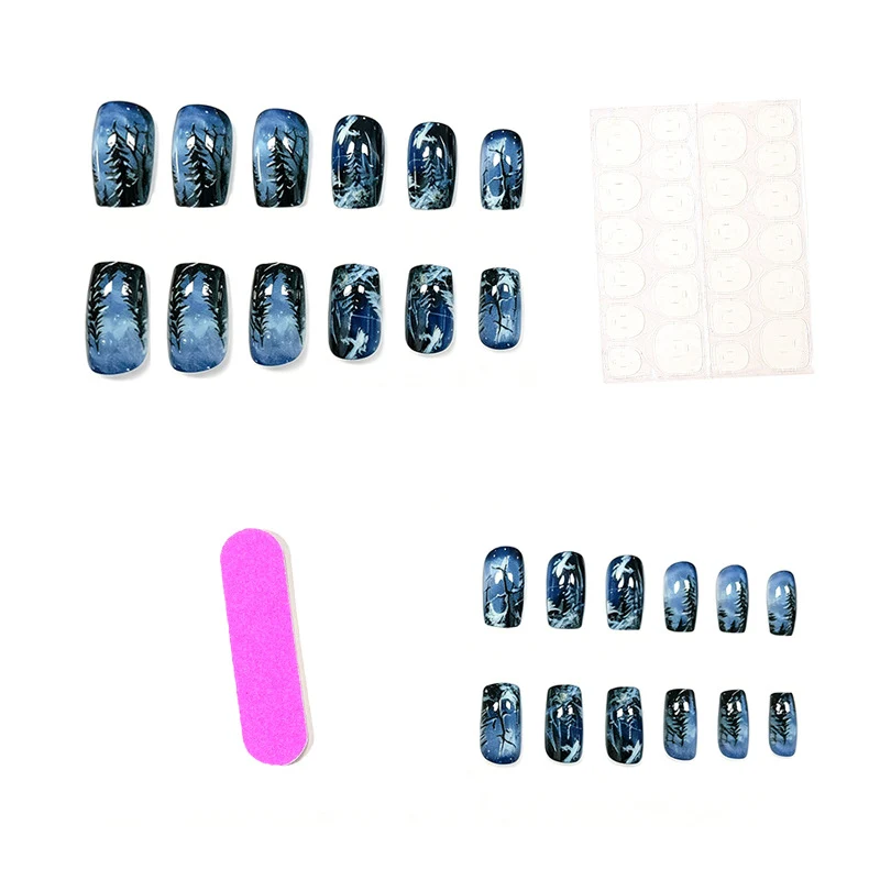 Winter Wonderland Acrylic Nail Art Stornfield