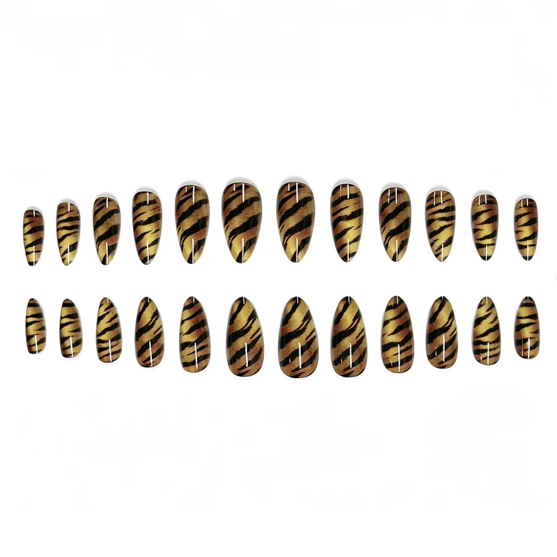 Wild Animal Print Acrylic Nail Art Enhancements Stornfield