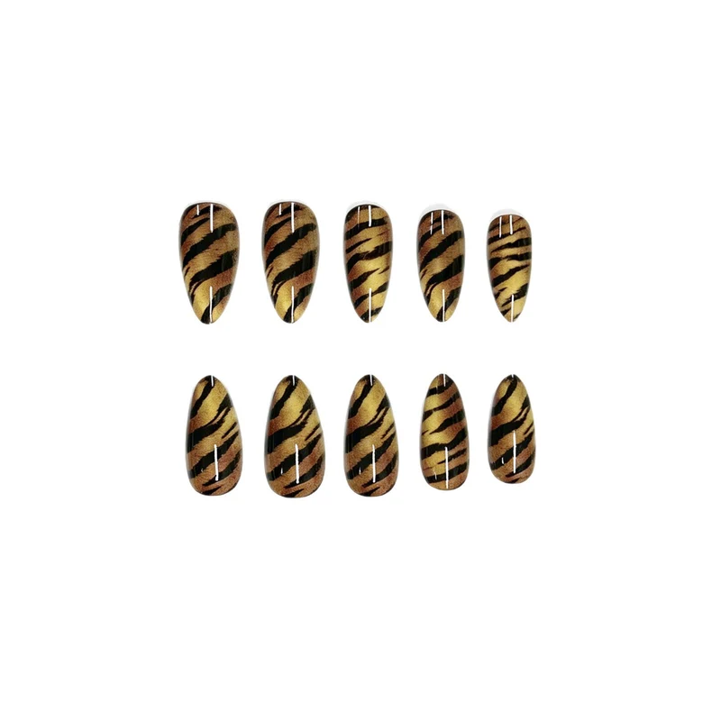 Wild Animal Print Acrylic Nail Art Enhancements Stornfield