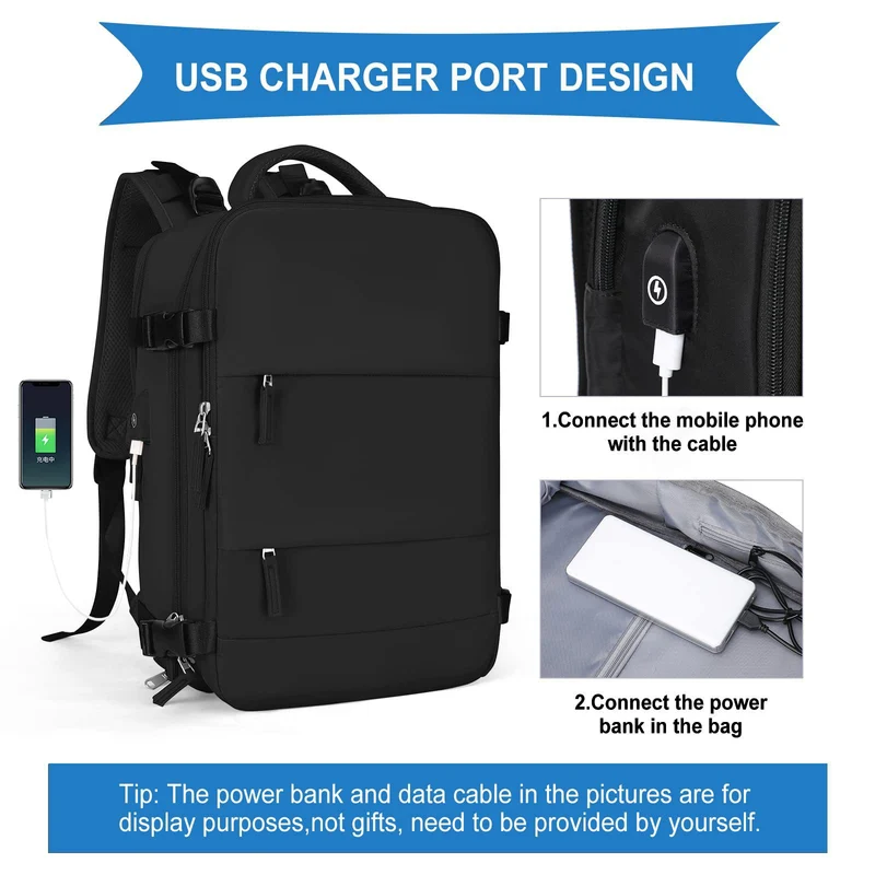 Versatile Travel Backpack with USB Charging Port Stornfield