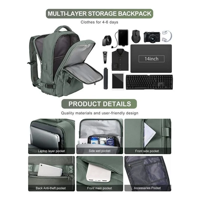Versatile Travel Backpack with Organizational Compartments Stornfield