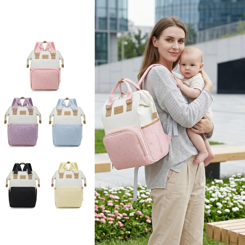 Star-Patterned Multi-Compartment Backpack Stornfield
