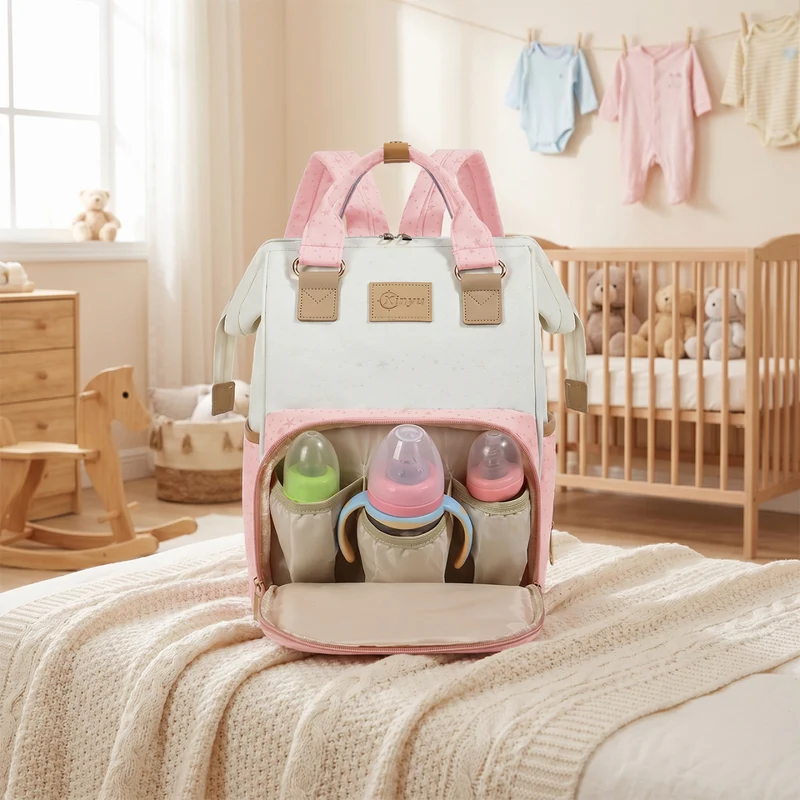 Star-Patterned Multi-Compartment Backpack Stornfield