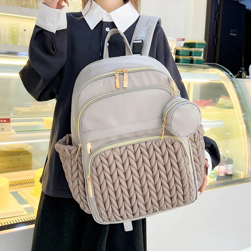 Chic Multi-Compartment Backpack with Stylish Braided Design Stornfield